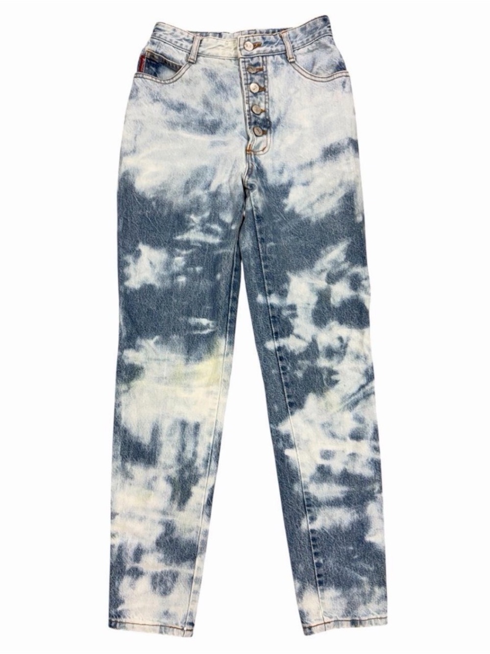 VTG Bongo Hand Died Button Fly High Waisted Jeans